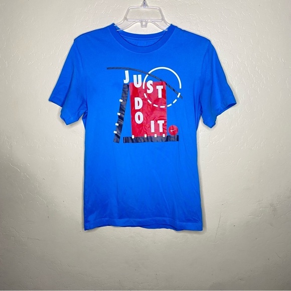 Nike Dri-fit Just Do It T-Shirt Blue Size S - Picture 3 of 8